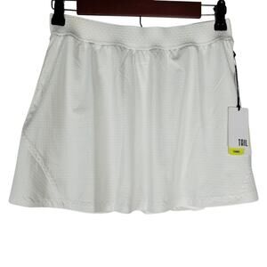 Tail A-line Skirt Back Flounce Tennis Skort Size S White Pull On Activewear READ
